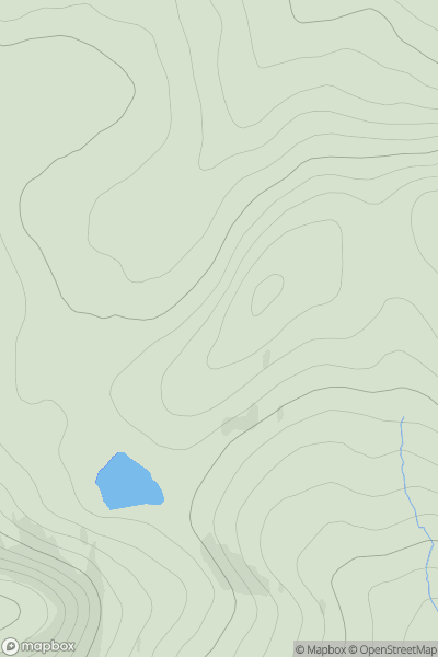 Thumbnail image for Meallan Liath Mor [Lochinver to Ullapool] showing contour plot for surrounding peak